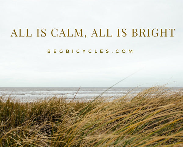 ALL IS CALM, ALL IS BRIGHT (ON A BICYCLE!)
