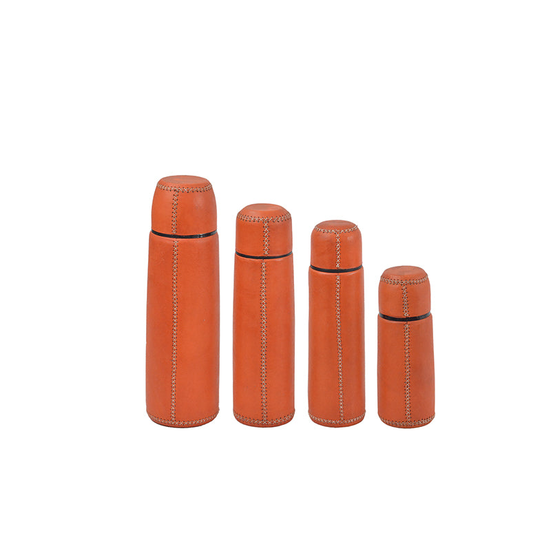 LARGE LEATHER FLASK