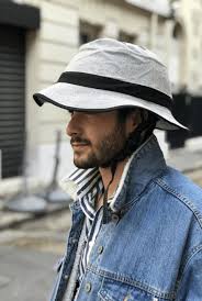BEG BICYCLES CASQU’ EN VILLE HIS AND HERS BRIMMED TWEED HAT ONLY - Grey herringbone tweed with black piping