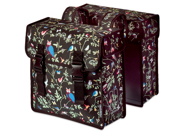 BASIL WANDERLUST DOUBLE PANNIERS Charcoal or Natural BEG Bicycles