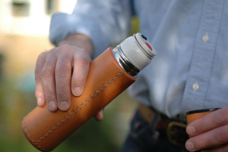 MINI LEATHER FLASK