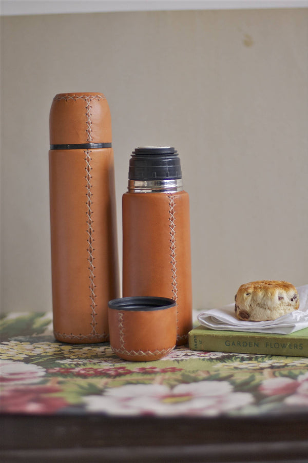 Tea for Two 0.5cl Leather Flask