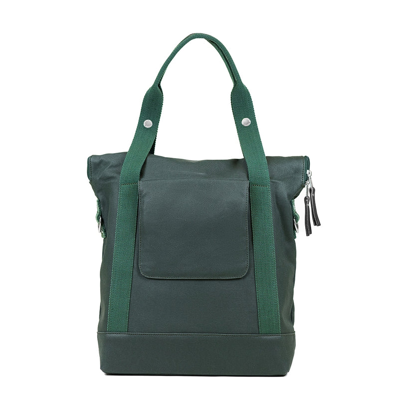 WEATHERGOODS CITY TOTE BAG PANNIER GREEN