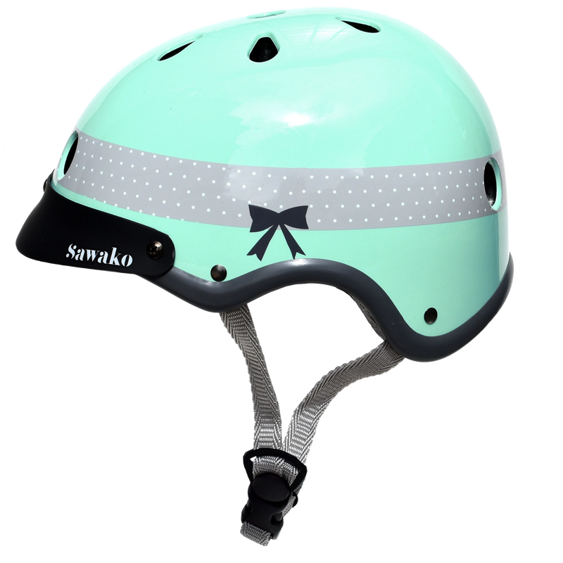 sawako fahrradhelm SAWAKO FURUNO Green Ribbon HELMET