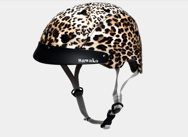 SAWAKO FURUNO LEOPARDSKIN HELMET