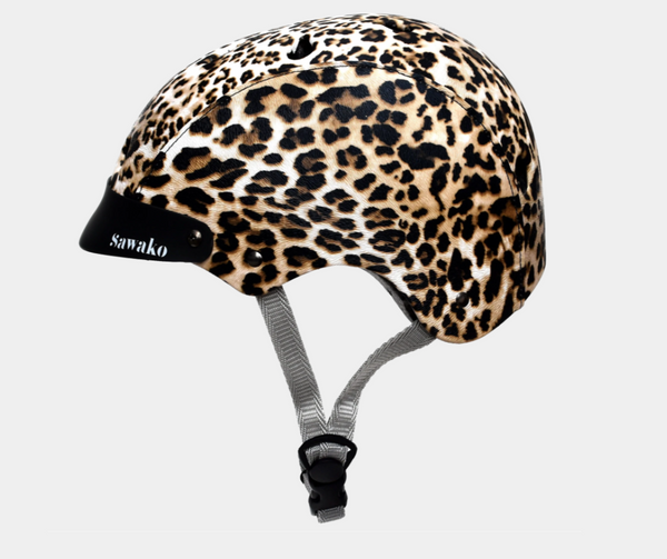 SAWAKO FURUNO LEOPARDSKIN HELMET