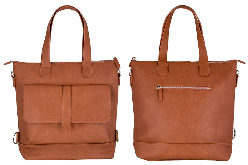WEATHERGOODS URBAN TOTE BICYCLE PANNIER COGNAC
