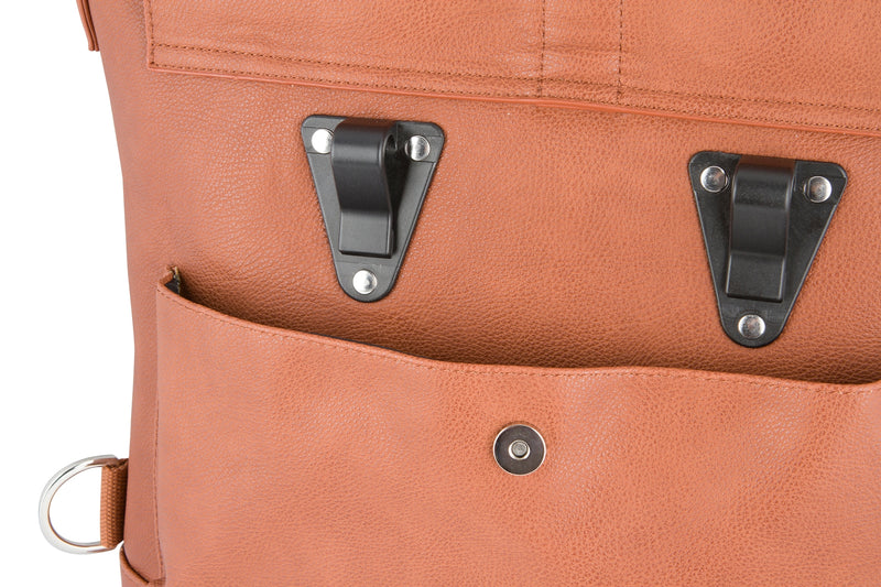 WEATHERGOODS URBAN TOTE BICYCLE PANNIER COGNAC
