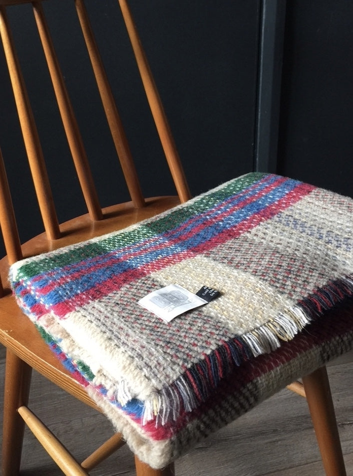 RECYCLED WOOL PICNIC RUG AND STRAPS